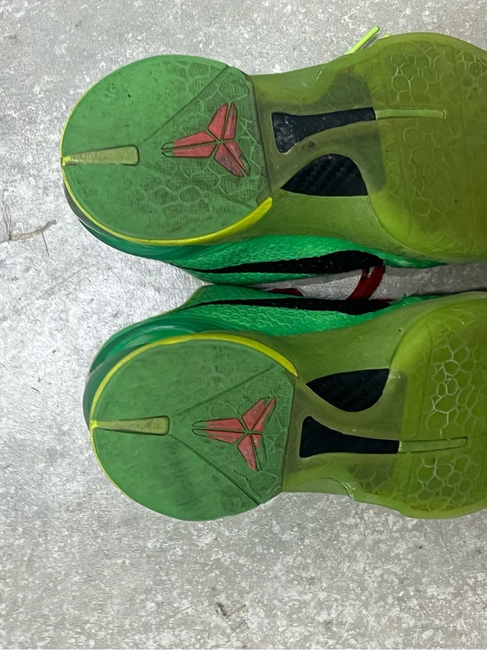Nike Kids Green and Red Basketball Sneakers